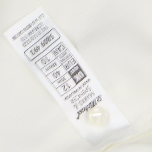 Marks and Spencer Ivory Collared Button-Up Shirt
