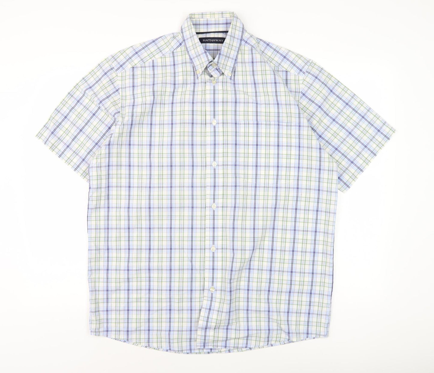 Hathaway Men's Plaid Shirt Multicoloured L Casual