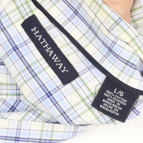 Hathaway Men's Plaid Shirt Multicoloured L Casual