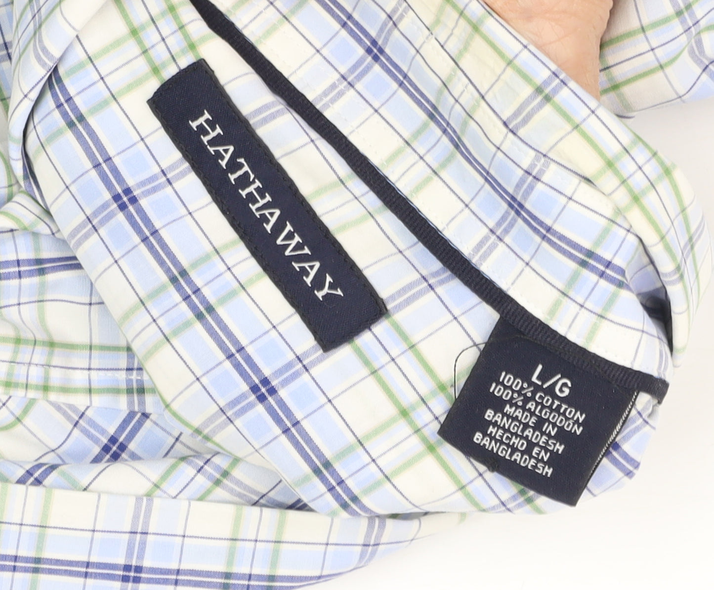 Hathaway Men's Plaid Shirt Multicoloured L Casual