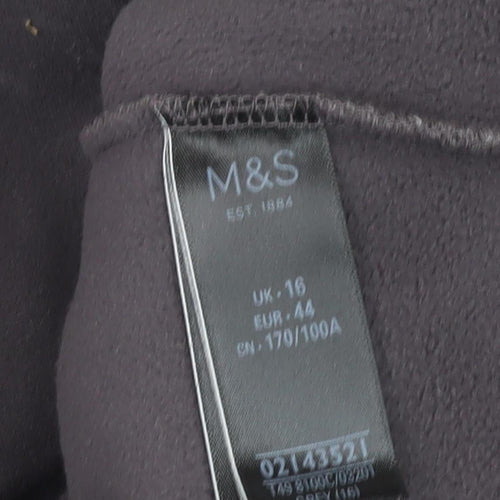 Marks and Spencer Women’s Grey Jacket, Size 16, Full Zip
