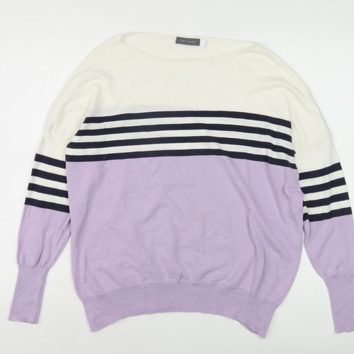 Only & Sons Women's Multicoloured Striped Pullover Jumper L