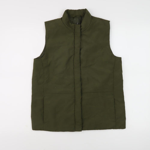 BHS Women's Green Sleeveless Waistcoat Size 10