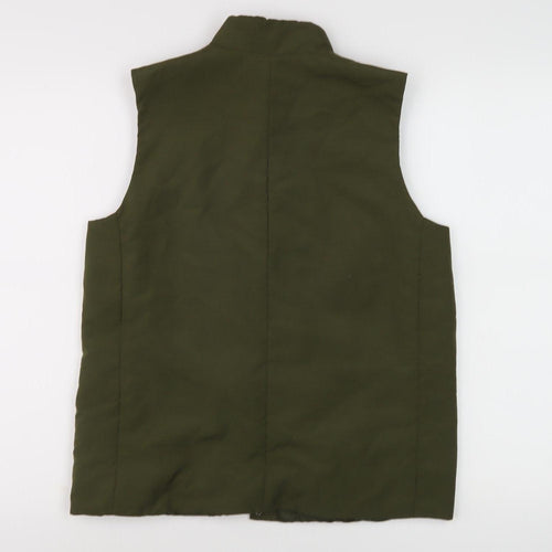 BHS Women's Green Sleeveless Waistcoat Size 10