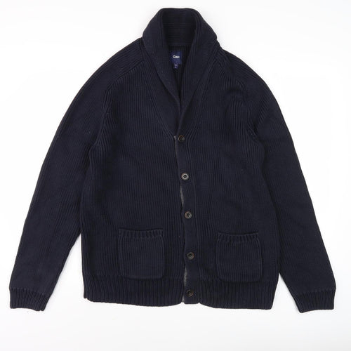 Gap Men's Black Knit Cardigan Jacket Size L