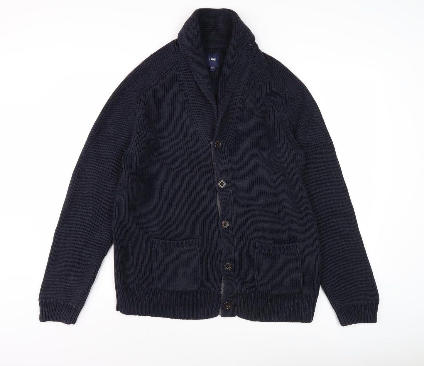 Gap Men's Black Knit Cardigan Jacket Size L