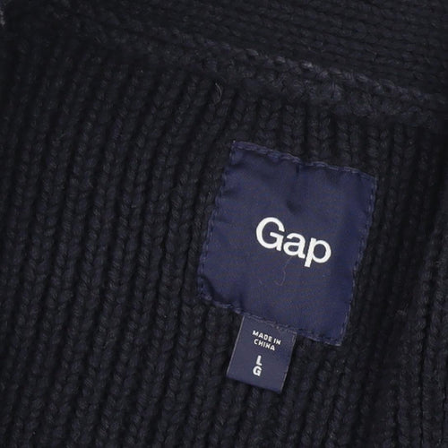 Gap Men's Black Knit Cardigan Jacket Size L