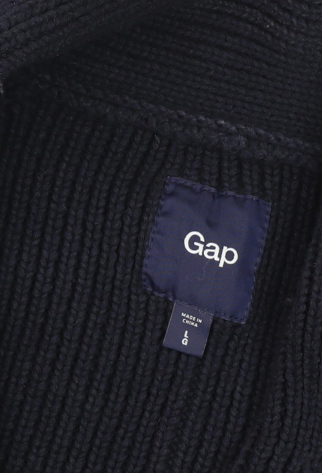 Gap Men's Black Knit Cardigan Jacket Size L