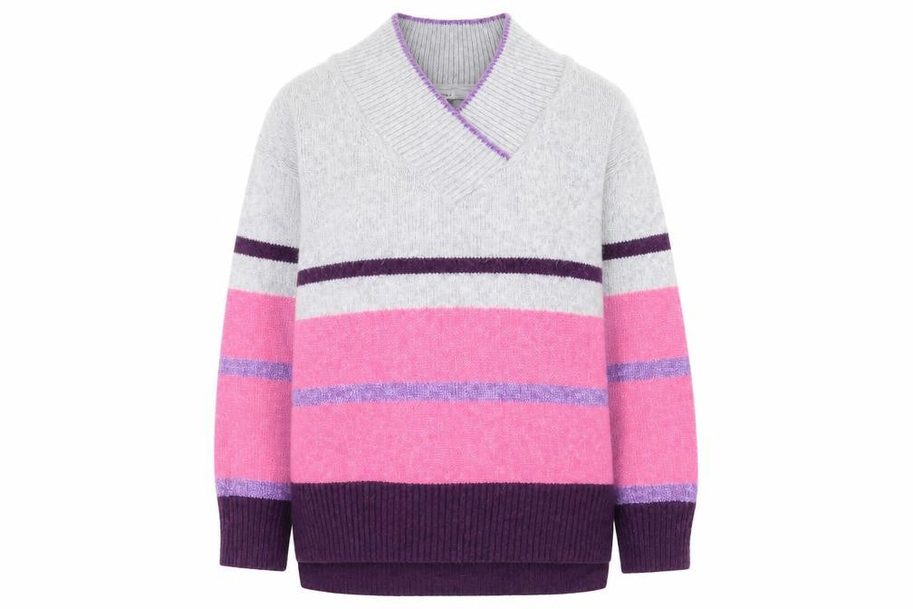 Front view of Next Women's Multicoloured Striped jumper, size 14