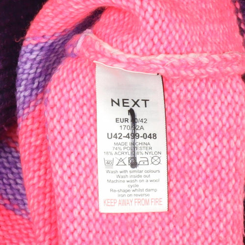 Next Women's Multicoloured Striped Pullover Jumper, Size 14