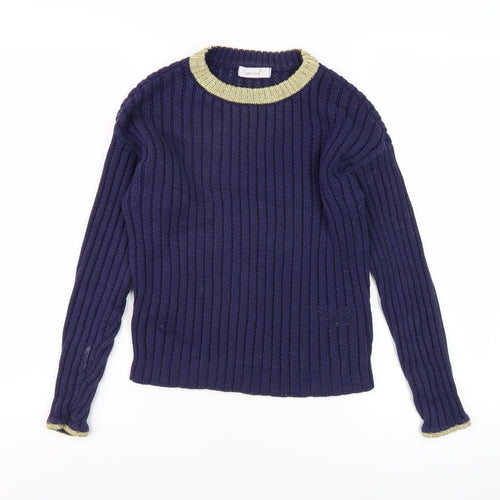Marks and Spencer Women's Blue Pullover Jumper Size 8