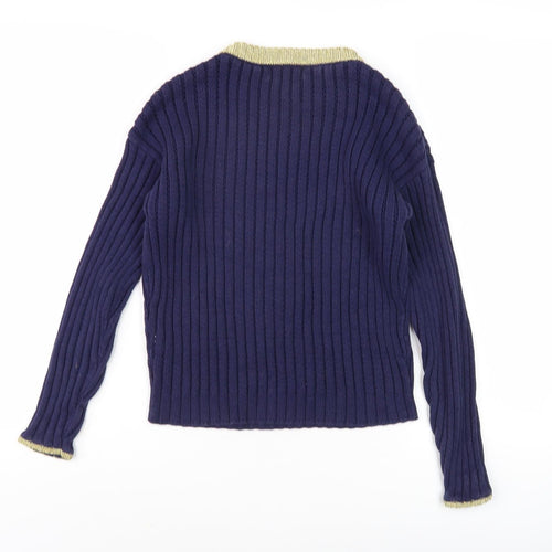 Marks and Spencer Women's Blue Pullover Jumper Size 8