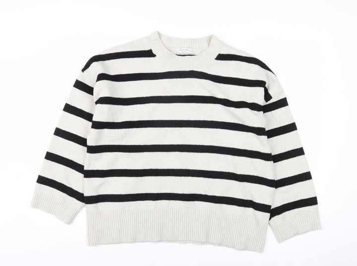 Stradivarius Women's Black Pullover Jumper Size 12