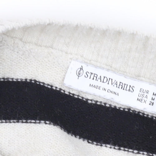 Stradivarius Women's Black Pullover Jumper Size 12
