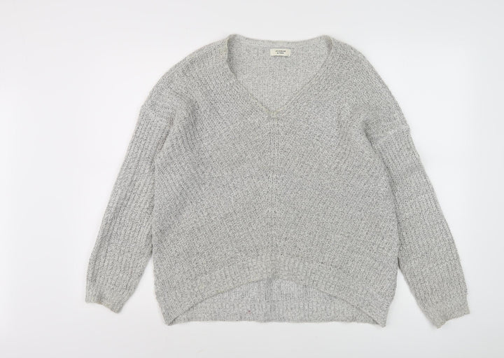Jacqueline de Yong Women's Grey Pullover Jumper M