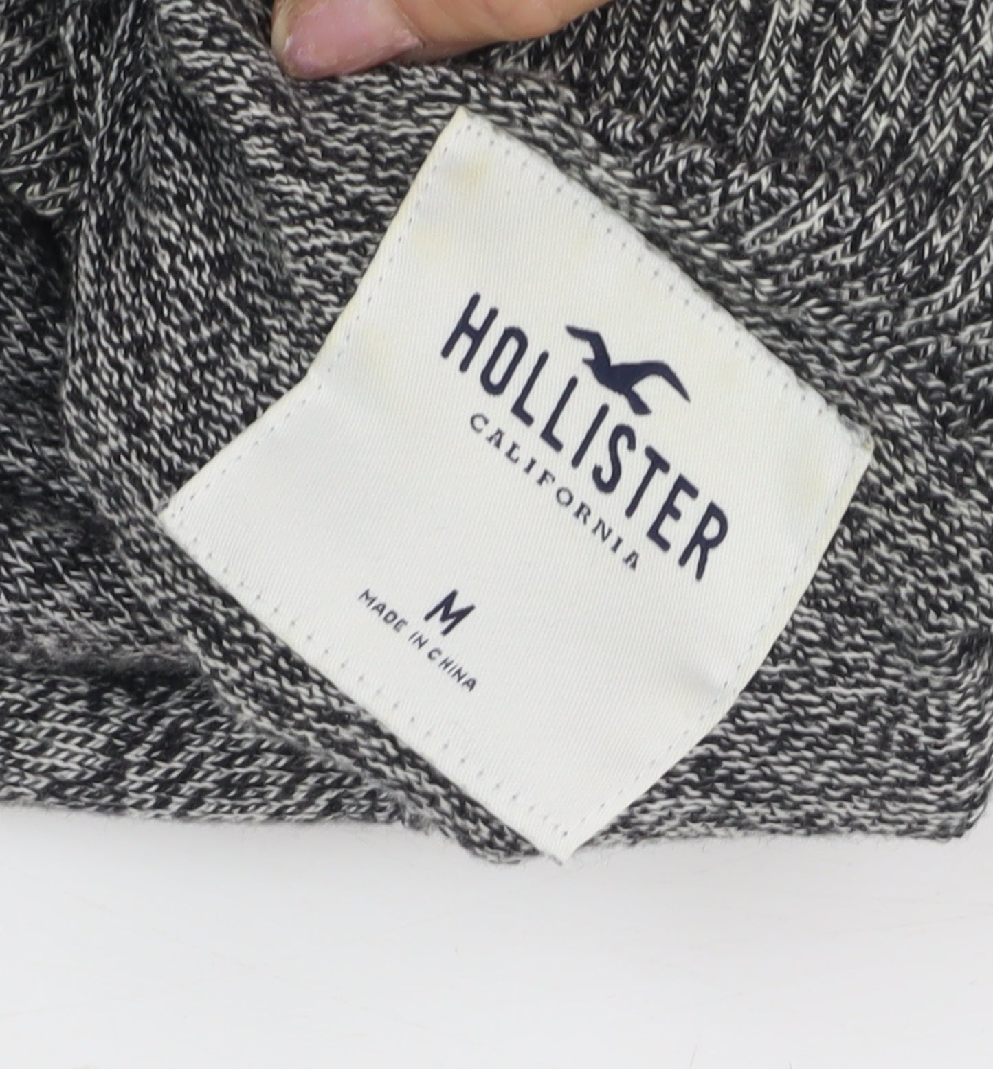 Hollister Men's Grey Roll Neck Pullover Jumper M