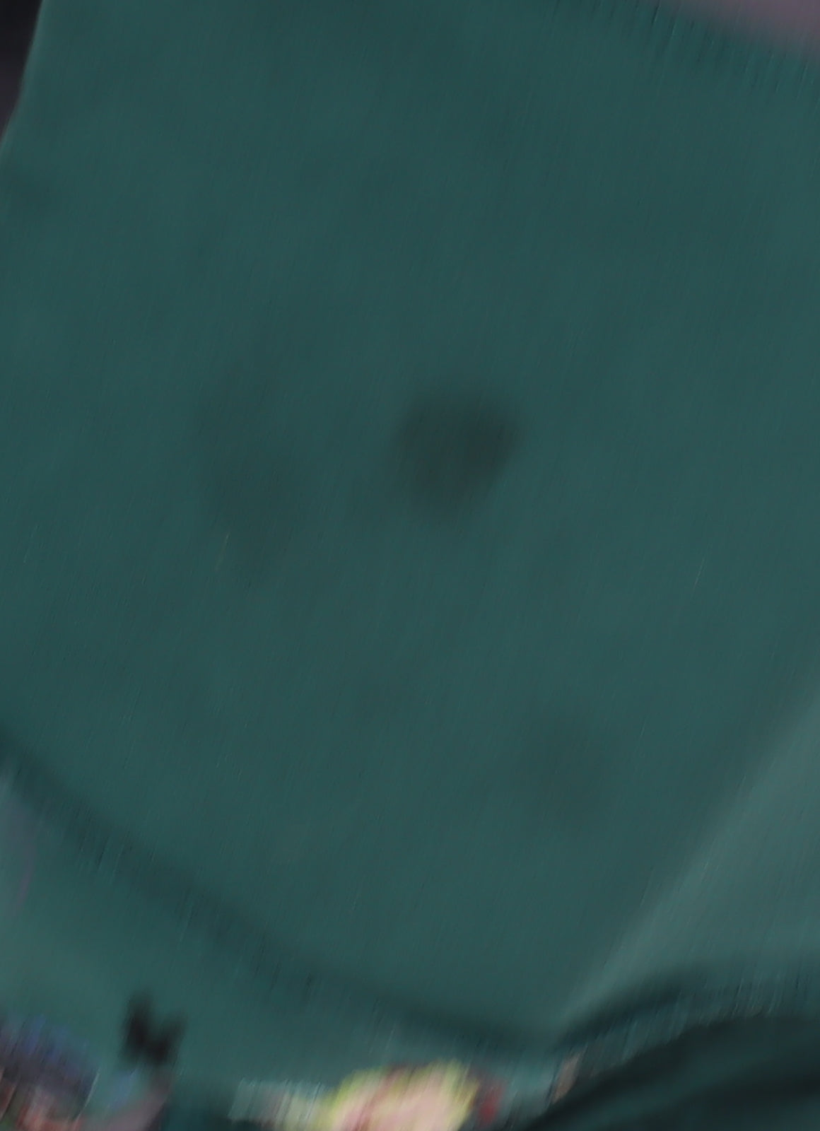 Women's Green Floral Embroidered Asymmetric Dress