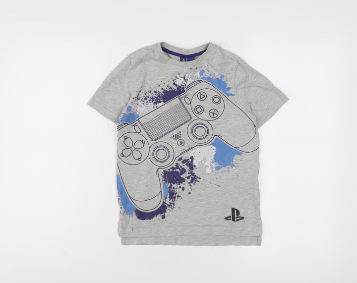 PlayStation Boys Grey Graphic Print T-Shirt XL