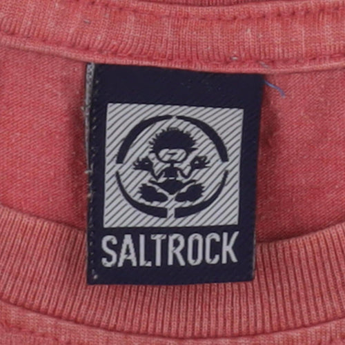 Saltrock Boys Red Graphic T-Shirt, 13 Years, Casual Style