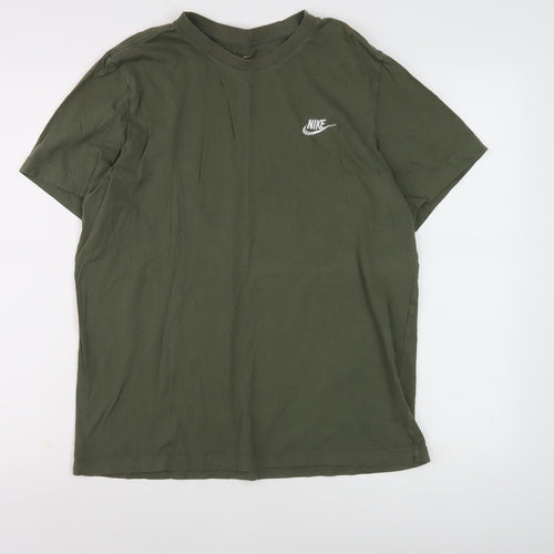 Nike Men's Green Crew Neck T-Shirt L