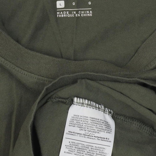 Nike Men's Green Crew Neck T-Shirt L
