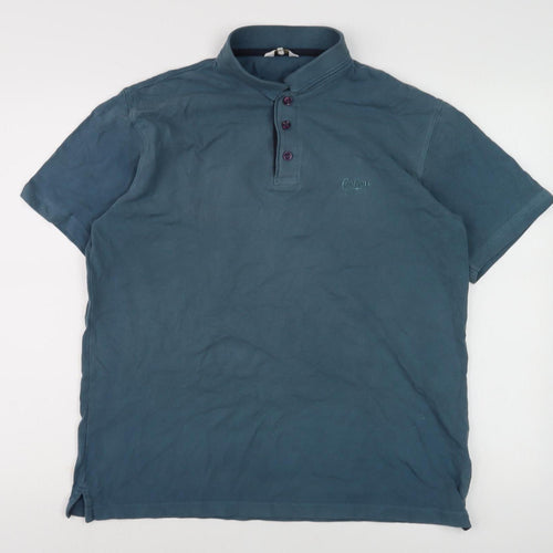 Cotton Traders Men's Blue Polo Shirt Medium