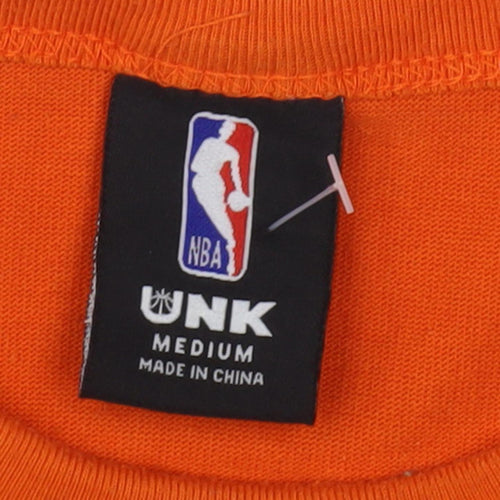 UNK Unisex Adults Orange Cropped T-Shirt, M