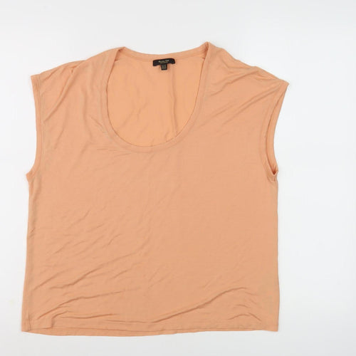 Massimo Dutti Women's Beige XS Basic T-Shirt