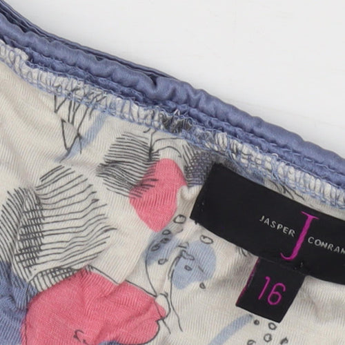 Jasper Conran Women's Blue Short Sleeve Top UK 16