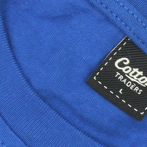 Cotton Traders Men's Blue L T-Shirt