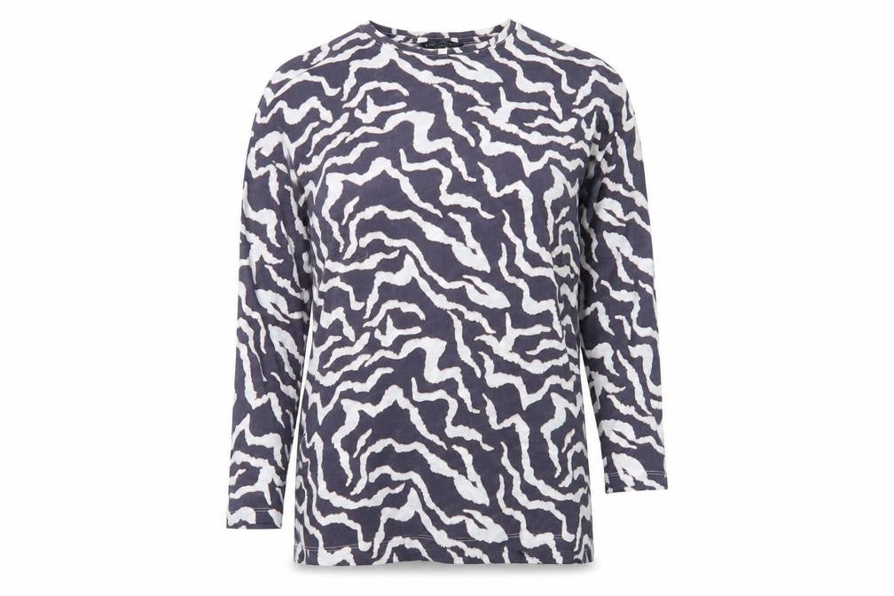 Marks and Spencer Animal Print Women's T-Shirt, Size 10, Grey