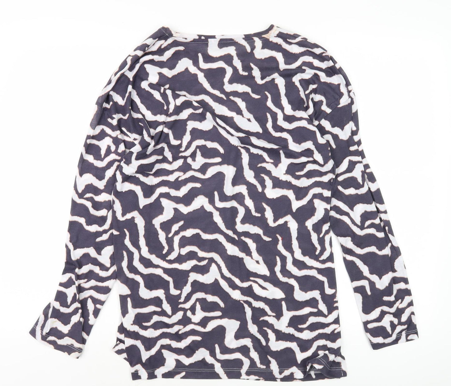 Marks and Spencer Animal Print Women's T-Shirt, Size 10, Grey