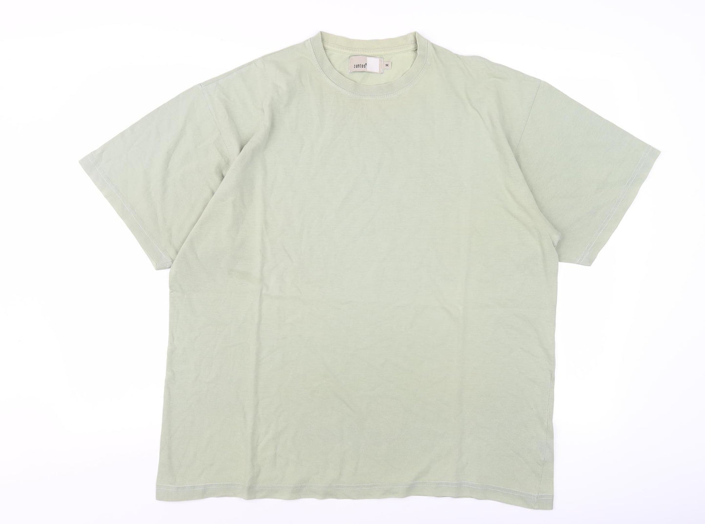 Zantos Men's Green Crew Neck T-Shirt, Medium