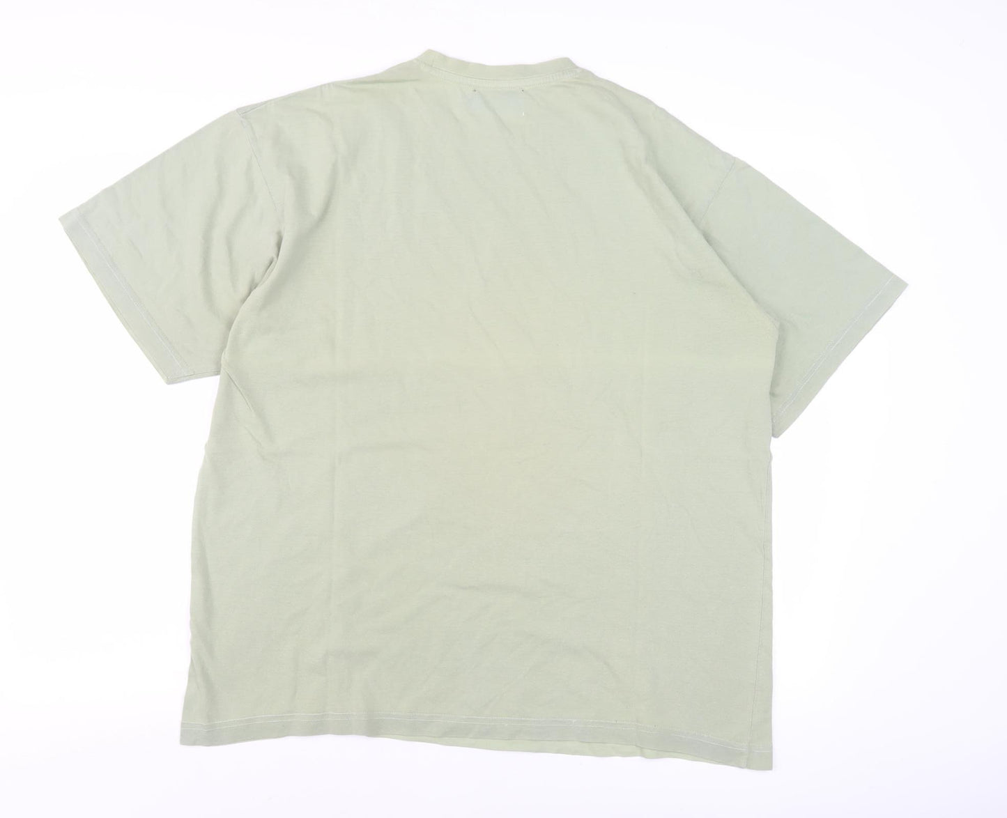 Zantos Men's Green Crew Neck T-Shirt, Medium