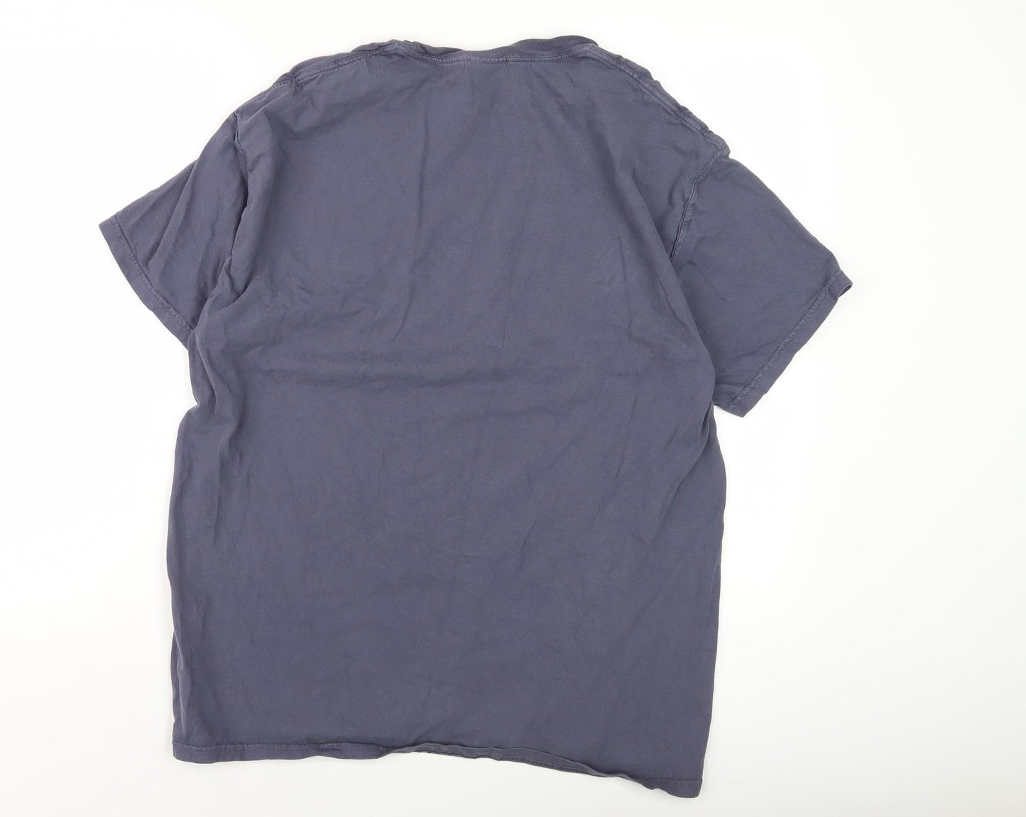 Comfort Wash Men's Blue L Graphic Print T-Shirt