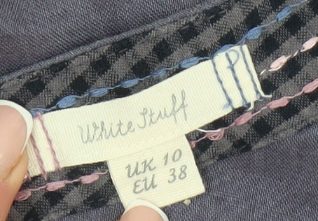 White Stuff Women's Purple Linen Blouse Size 10