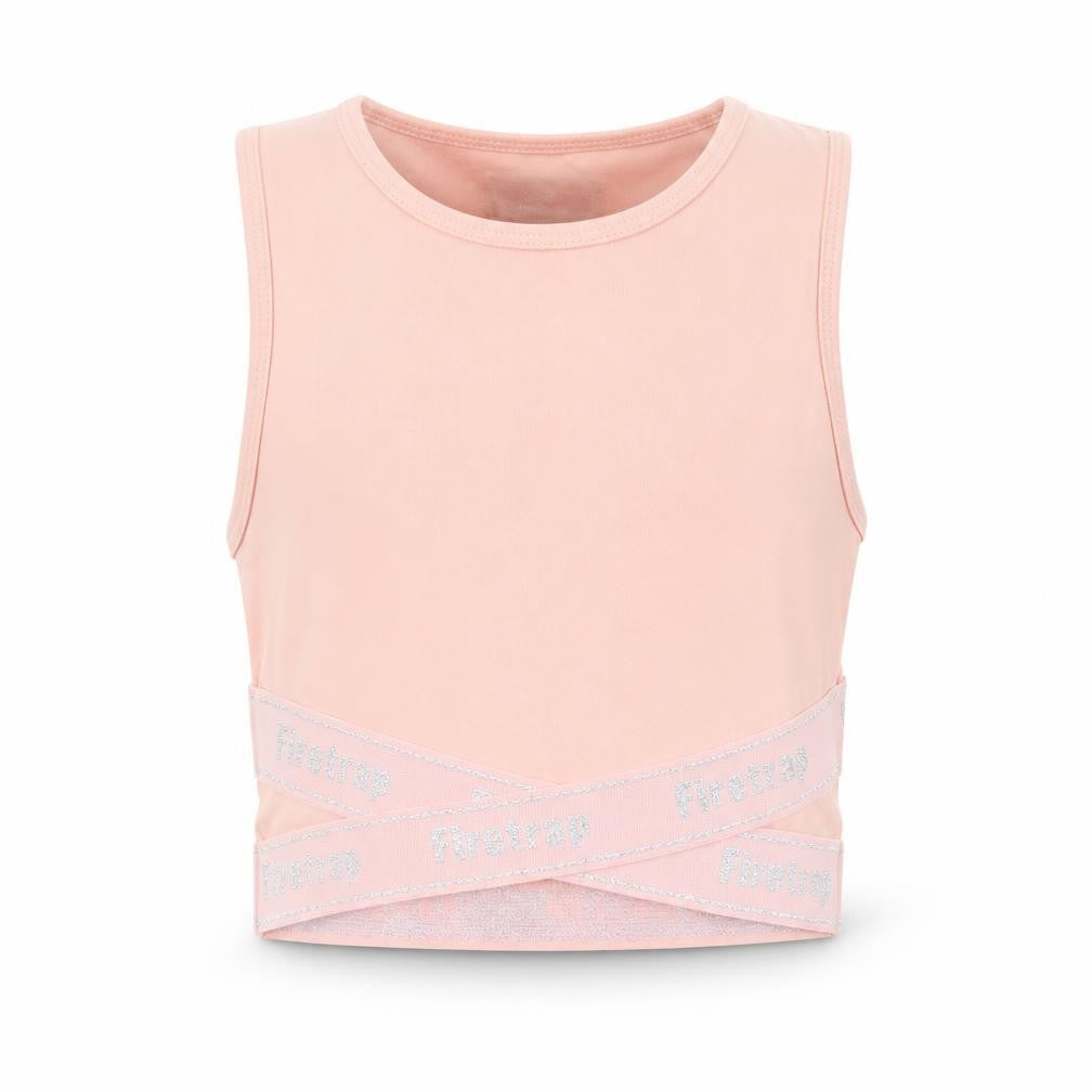 Firetrap Girls Pink Cropped Tank Top 7-8 Years