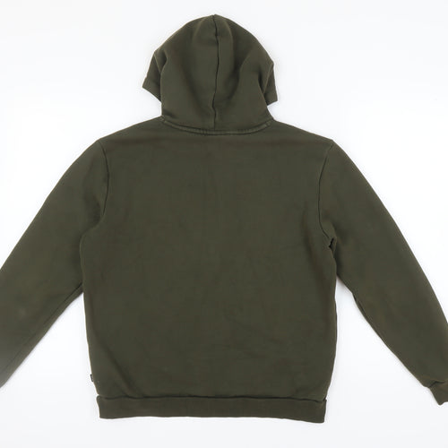 Puma Men's Green Pullover Hoodie - Size S, Logo Accent