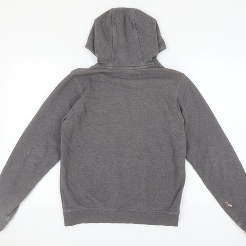 Nike Men's Grey Pullover Hoodie S Logo Hooded