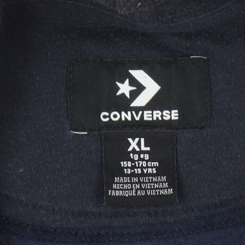 Converse Teens Black Logo Hoodie XL Pullover