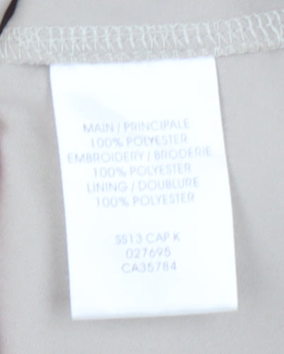 Jacques Vert Women's Beige Blouse, Medium, 3/4 Sleeve