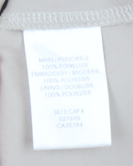 Jacques Vert Women's Beige Blouse, Medium, 3/4 Sleeve