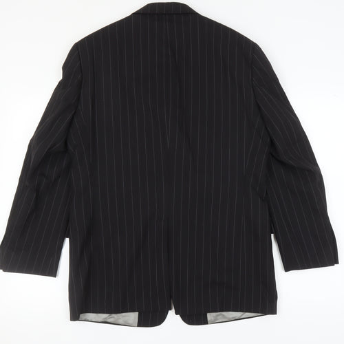 Pierre Cardin Men's Black Striped Suit Jacket 40S