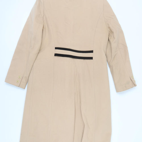 Jacques Vert Women's Beige Long Overcoat Size 12