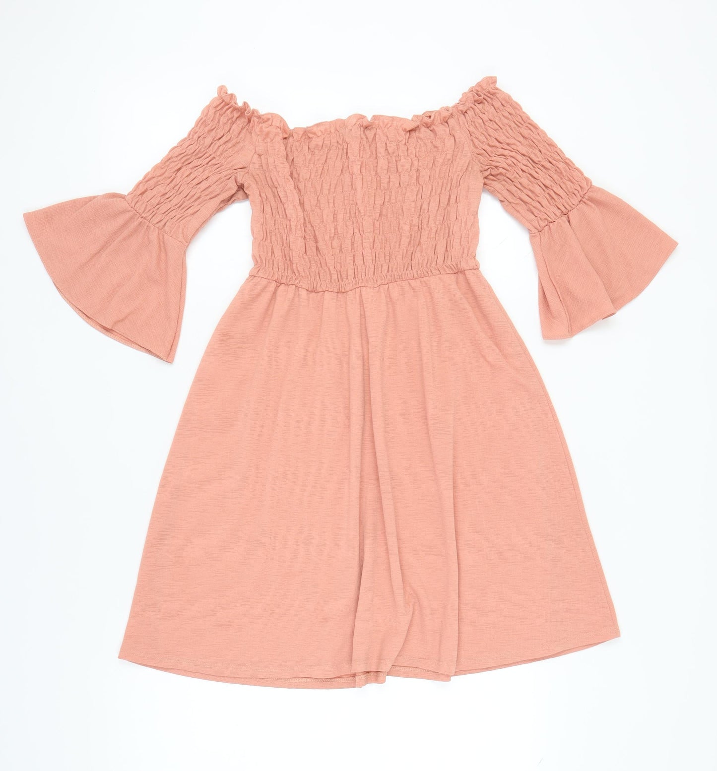 River Island Women's Pink Off Shoulder Dress Size 10