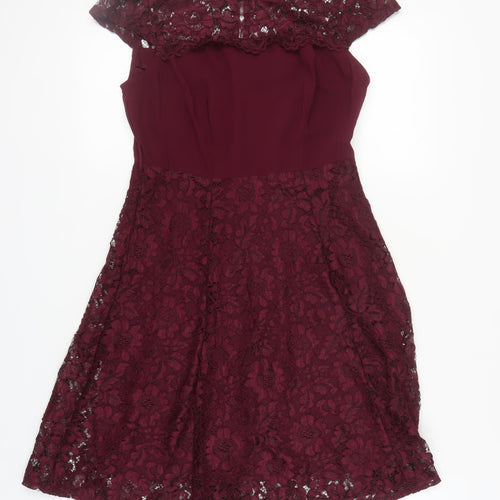 Dorothy Perkins Women Red A-Line Party Dress Size 10