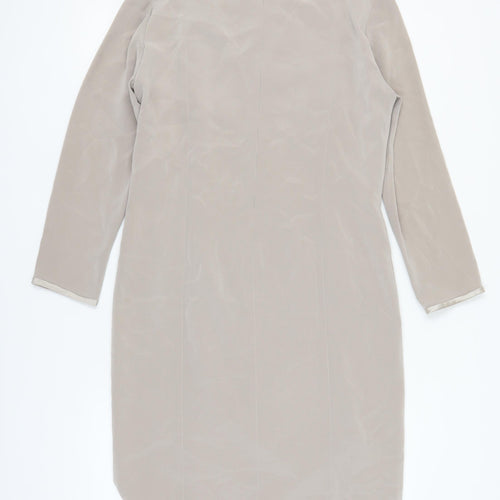 Tom Bowker Women's Beige Long Sleeve Dress Size 18