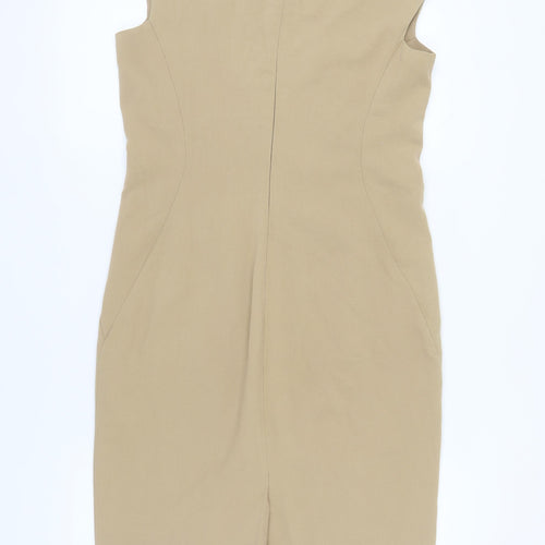 Phase Eight Beige Sheath Dress for Women, Size 14
