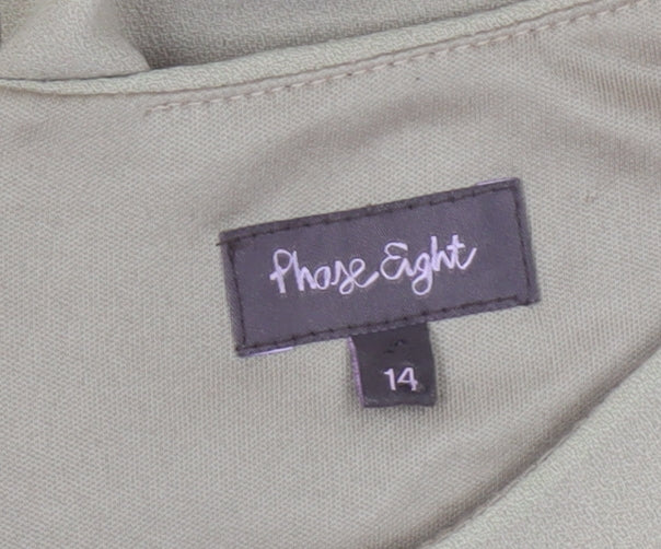 Phase Eight Beige Sheath Dress for Women, Size 14