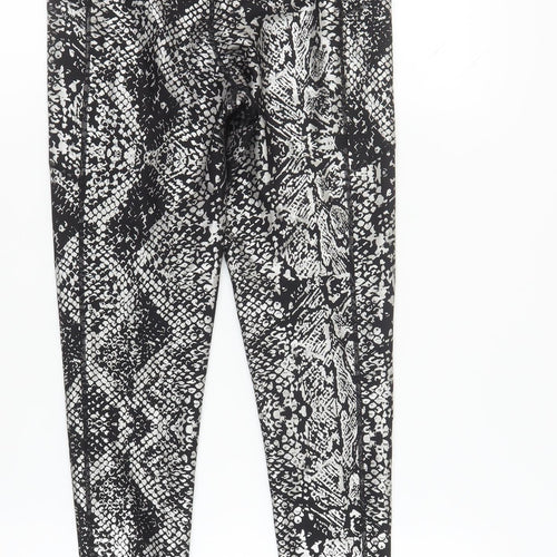 DKNY Women's Black Animal Print Leggings - Gym & Training, S